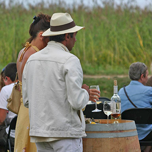 Couple drinking wine 