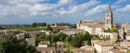 Aerial view of St Emilion